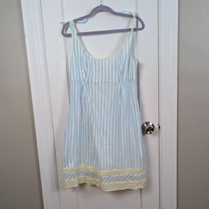 Lilly Pulitzer Blue and White Sleeveless Sundress